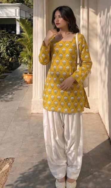 Janni premium cotton cord set kurti